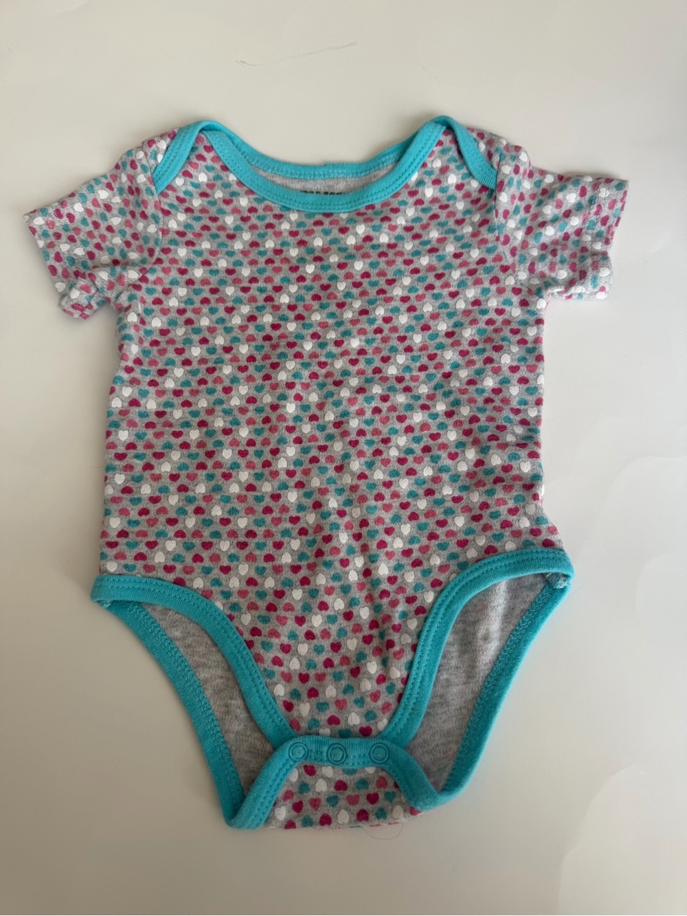 10/$25 Monkey Bars 0-3 Month Heart Onesie